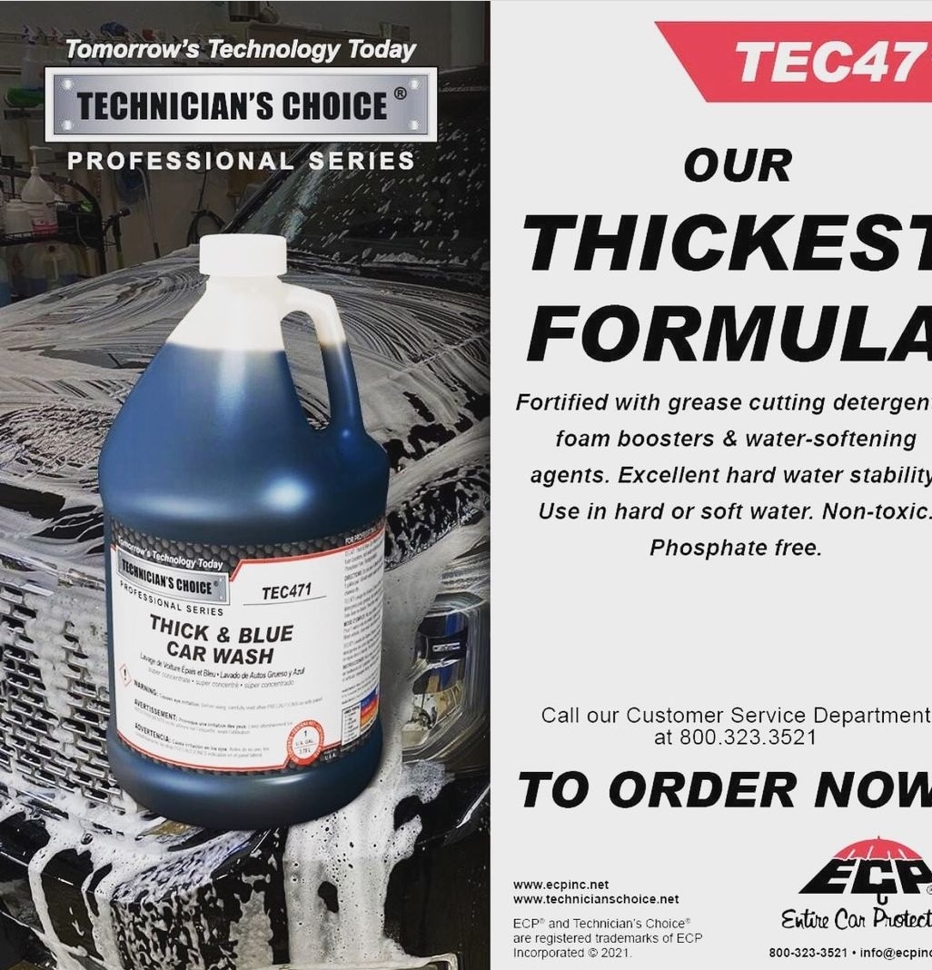 Technicians Choice TEC471 Thick & Blue Car Wash (GAL) - iRep Auto Detail  Supply
